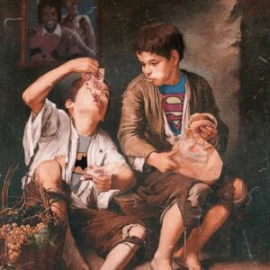 NIÑOS COMIENDO PIZZA Y KING AHORRO